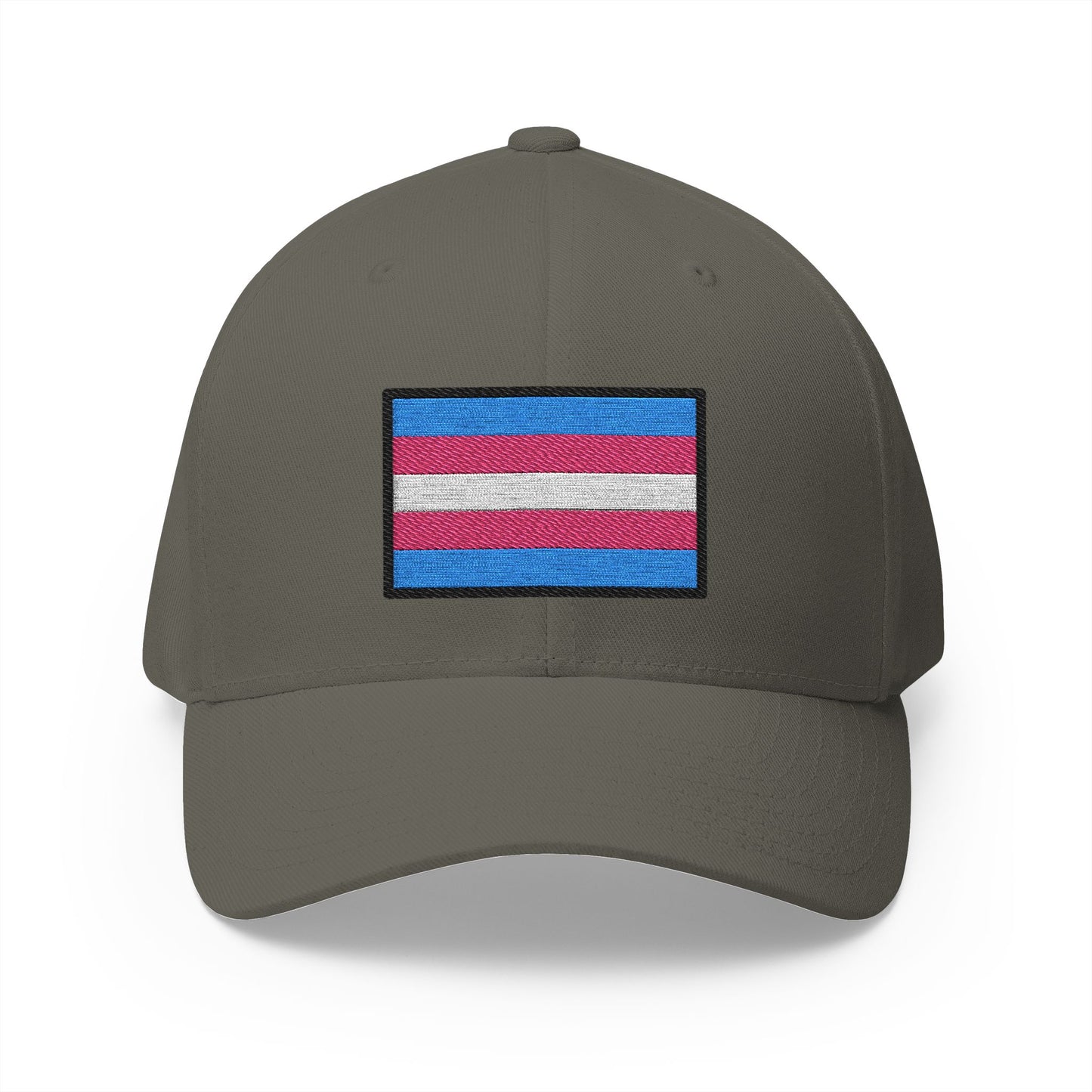 Transgender Flag Emoji Olive Cap – Premium by Capmoji