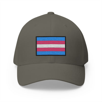 Transgender Flag Emoji Olive Cap – Premium by Capmoji