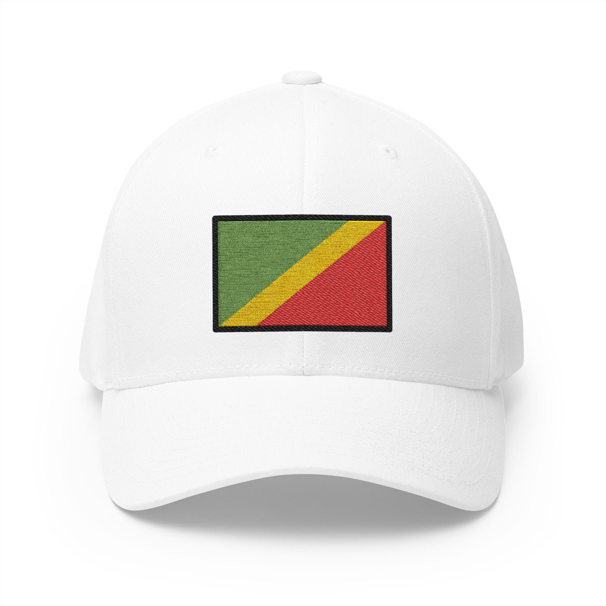 Flag: Congo - Brazzaville Emoji White Cap – Premium by Capmoji