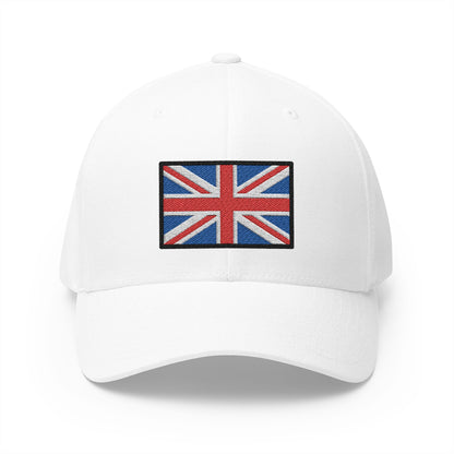 Flag: United Kingdom Emoji White Cap – Premium by Capmoji