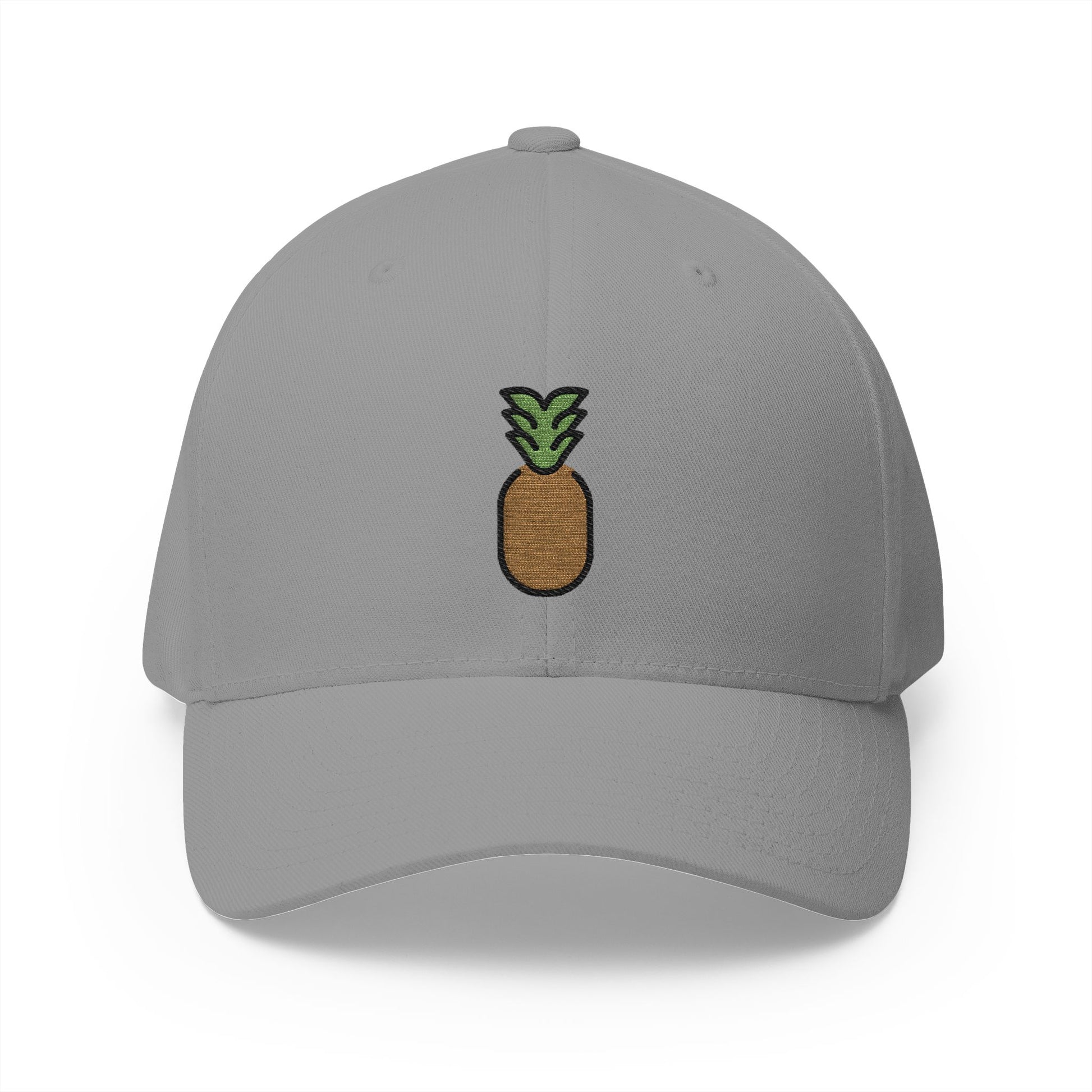 Pineapple Emoji Grey Cap – Premium by Capmoji