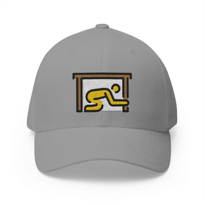 Drop Cover Hold Emoji Grey Cap – Premium by Capmoji