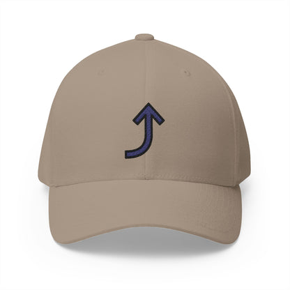 Right Arrow Curving Up Emoji Khaki Cap – Premium by Capmoji