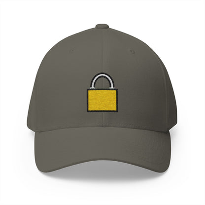 Locked Emoji Olive Cap – Premium by Capmoji