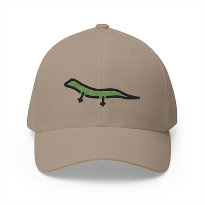 Lizard Emoji Khaki Cap – Premium by Capmoji