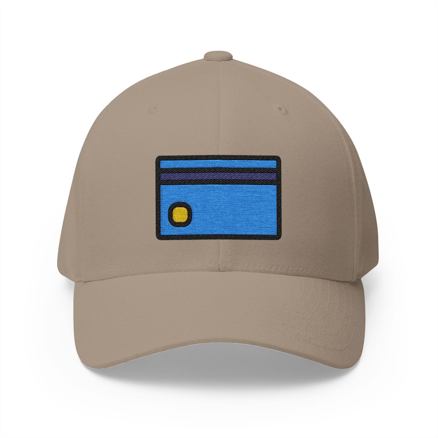 Credit Card Emoji Khaki Cap – Premium by Capmoji