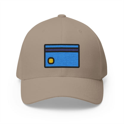 Credit Card Emoji Khaki Cap – Premium by Capmoji