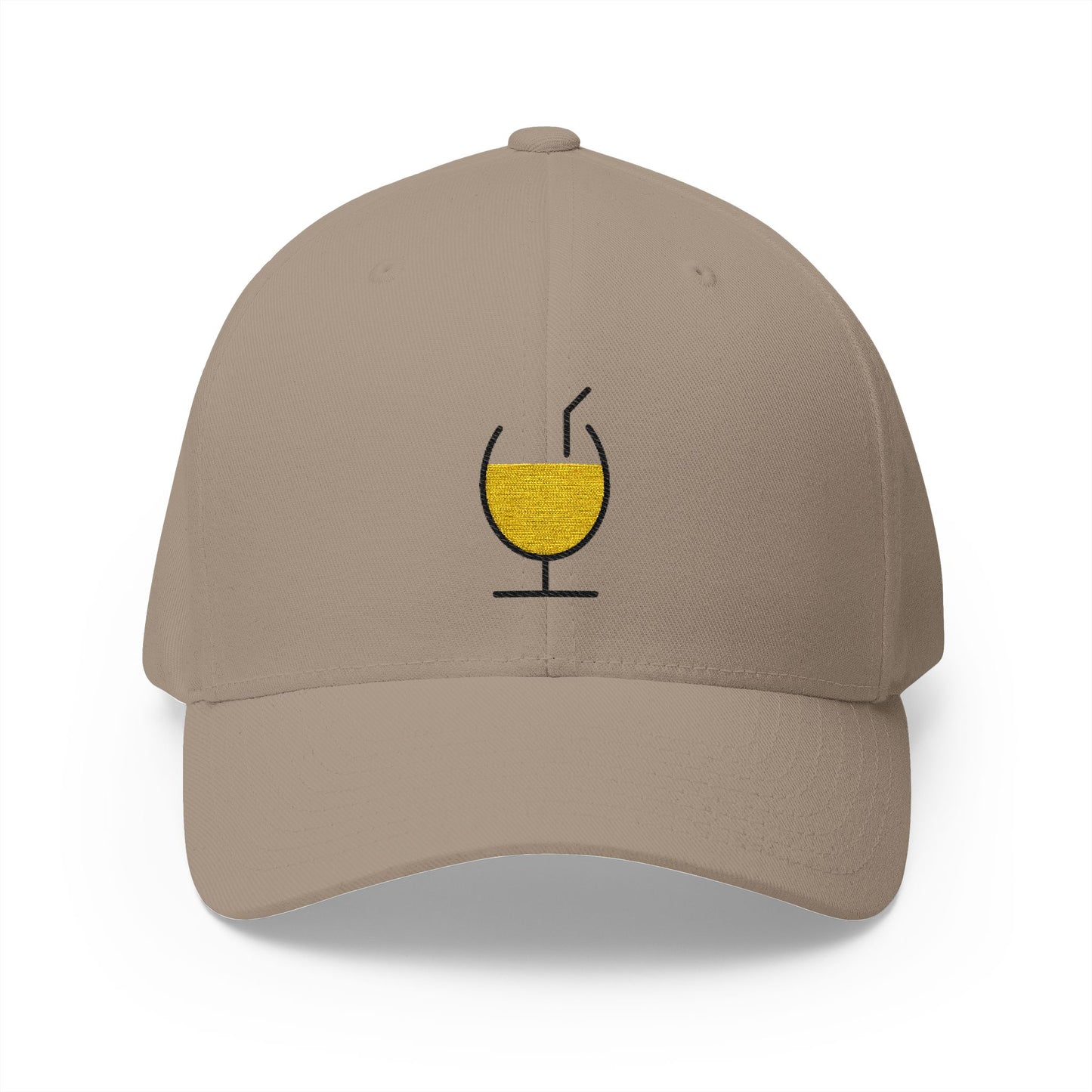 Tropical Drink Emoji Khaki Cap – Premium by Capmoji