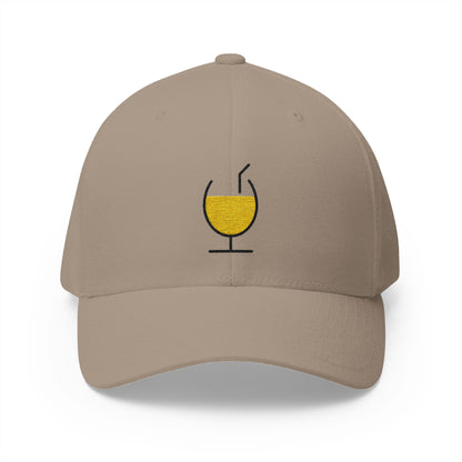 Tropical Drink Emoji Khaki Cap – Premium by Capmoji