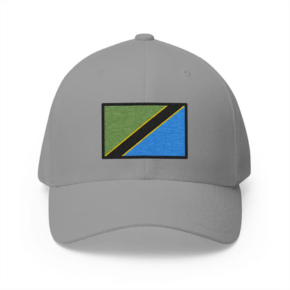 Flag: Tanzania Emoji Grey Cap – Premium by Capmoji