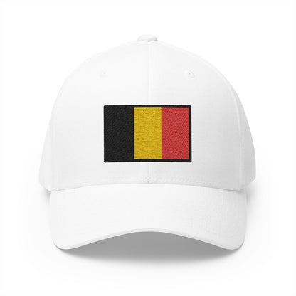 Flag: Belgium Emoji White Cap – Premium by Capmoji