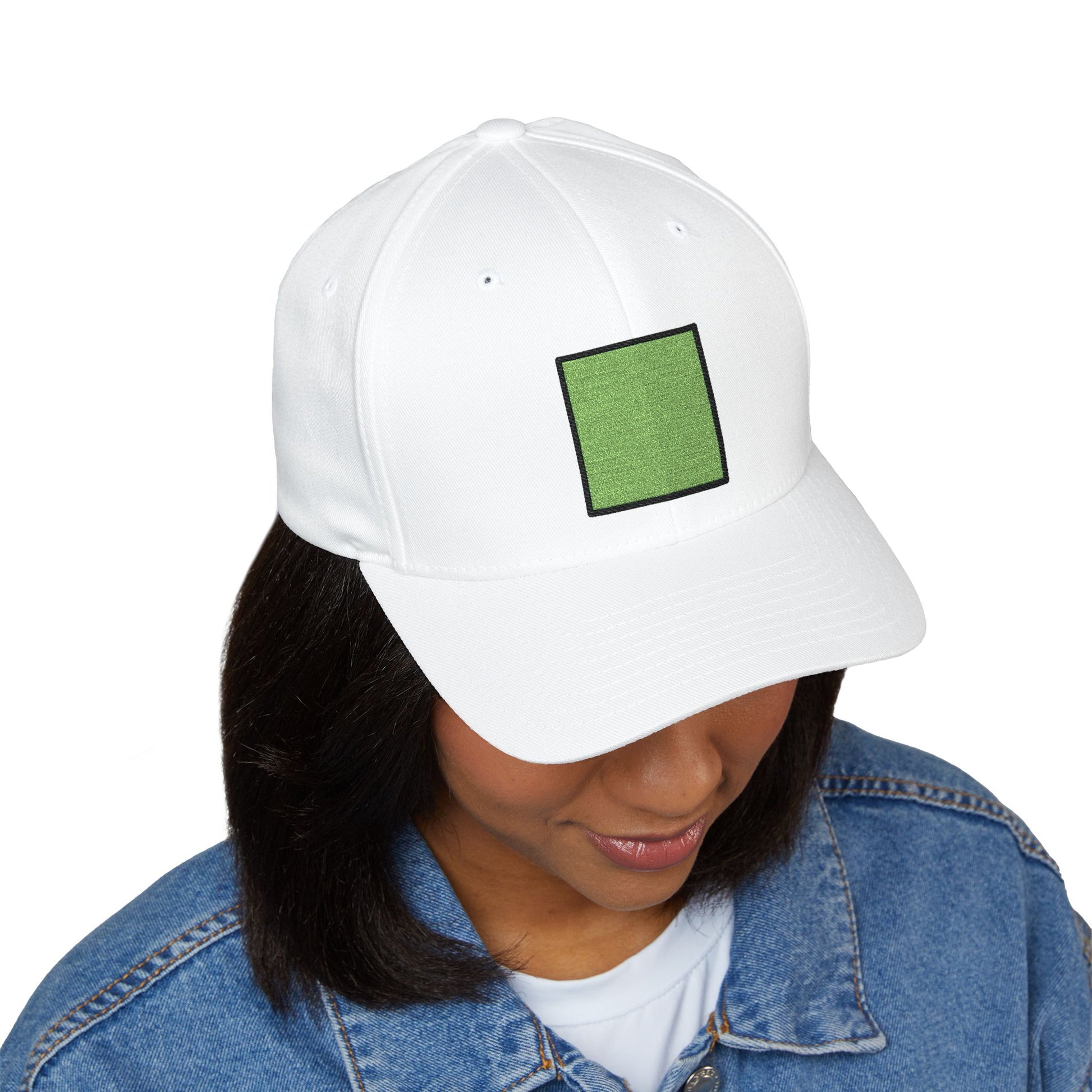 Green Square Emoji Cap – Premium by Capmoji