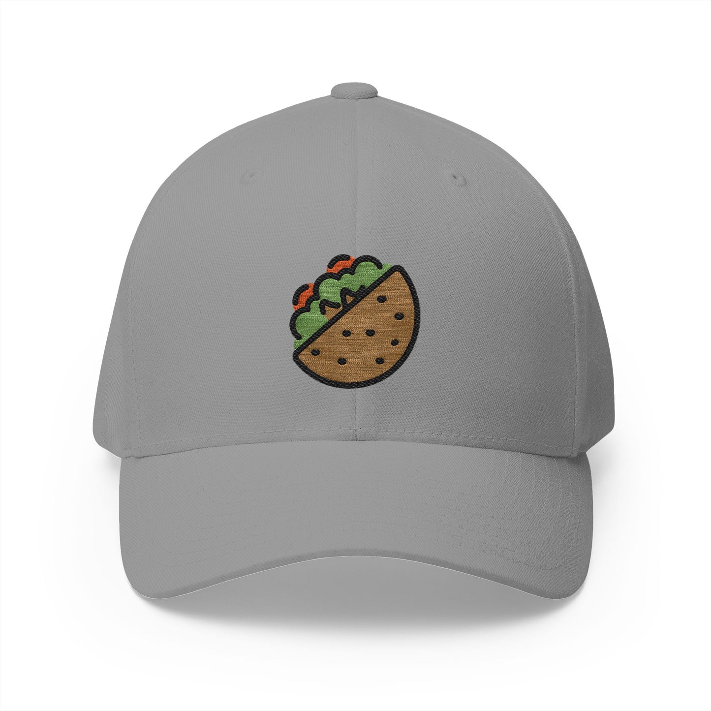 Stuffed Flatbread Emoji Grey Cap – Premium by Capmoji