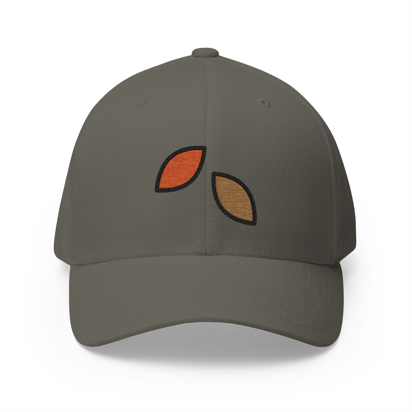 Fallen Leaf Emoji Olive Cap – Premium by Capmoji