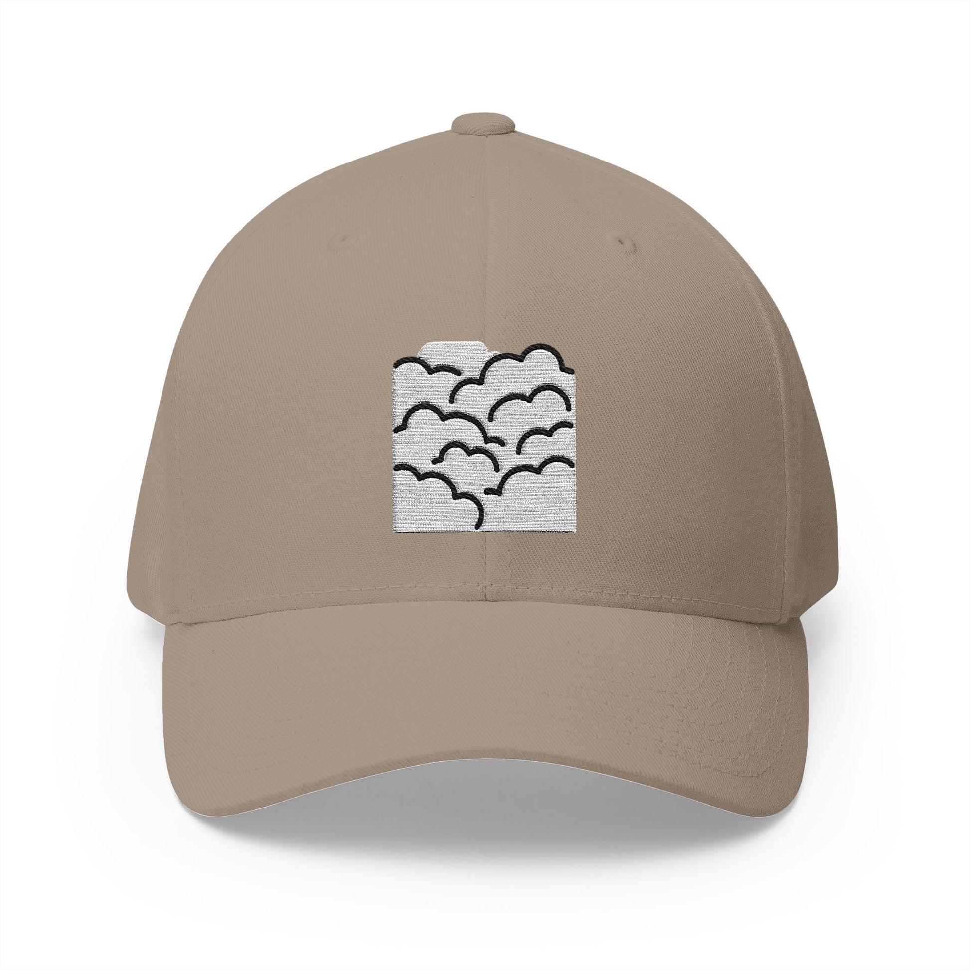 Fog Emoji Khaki Cap – Premium by Capmoji