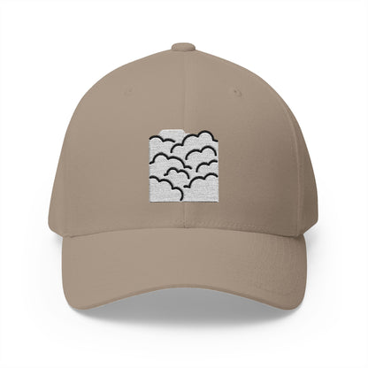 Fog Emoji Khaki Cap – Premium by Capmoji