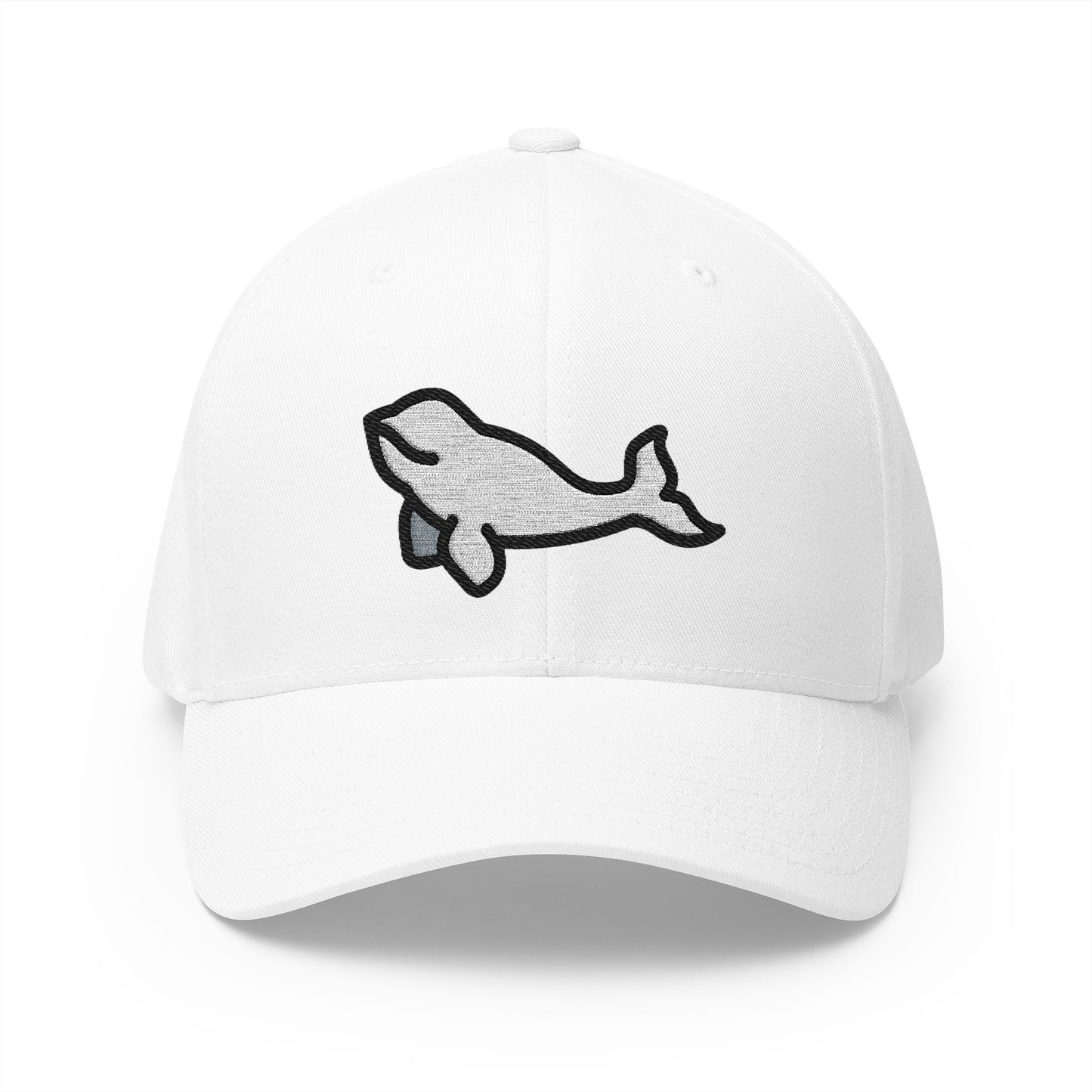 Beluga Emoji White Cap – Premium by Capmoji