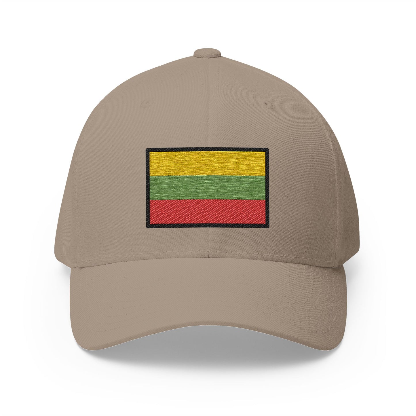 Flag: Lithuania Emoji Khaki Cap – Premium by Capmoji