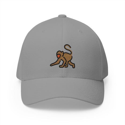 Monkey Emoji Grey Cap – Premium by Capmoji