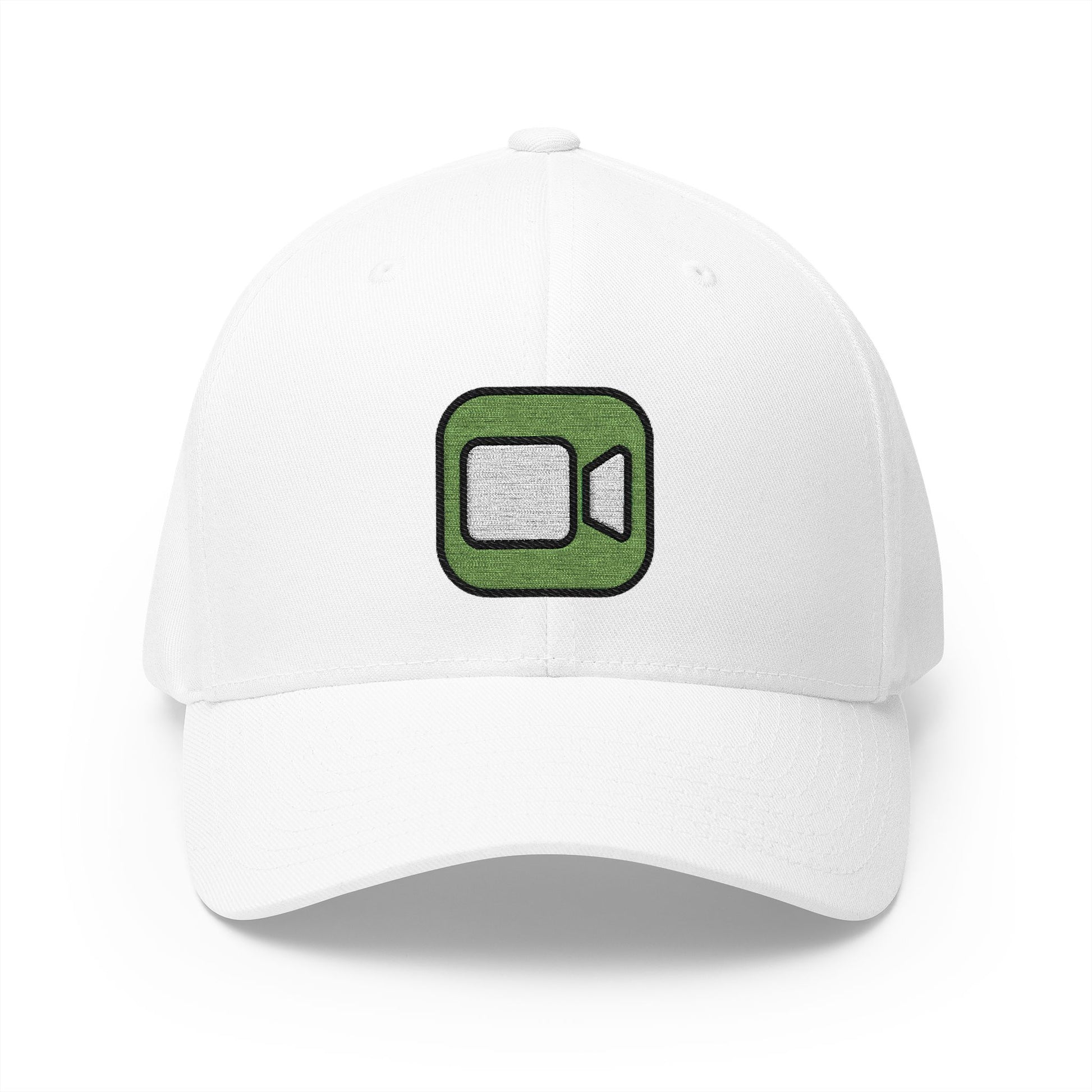 Facetime Emoji White Cap – Premium by Capmoji