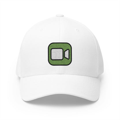 Facetime Emoji White Cap – Premium by Capmoji