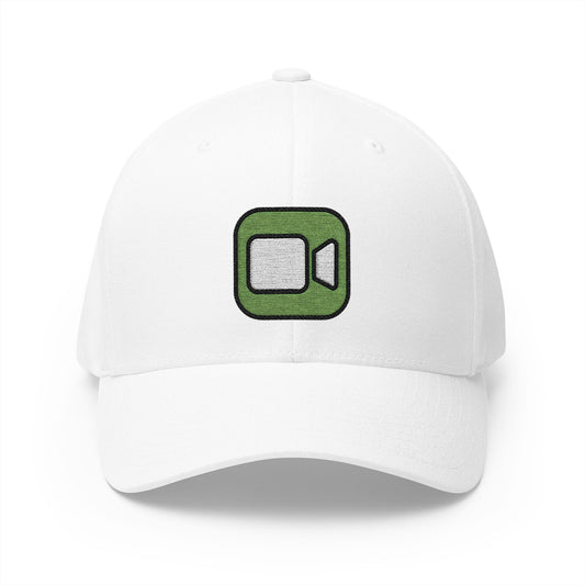 Facetime Emoji White Cap – Premium by Capmoji