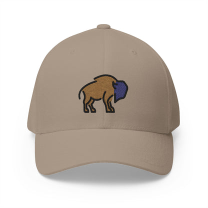 Bison Emoji Khaki Cap – Premium by Capmoji