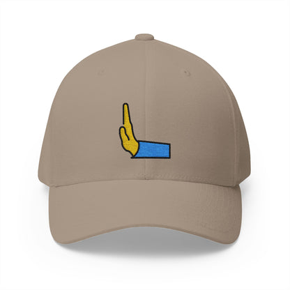Leftwards Pushing Hand Emoji Khaki Cap – Premium by Capmoji
