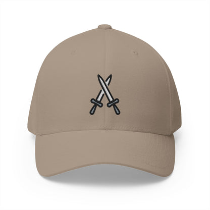 Crossed Swords Emoji Khaki Cap – Premium by Capmoji