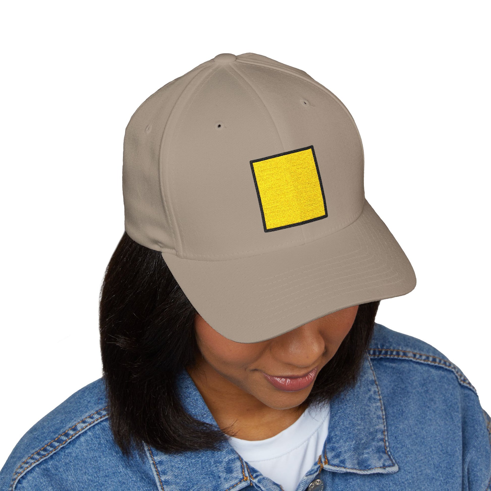 Yellow Square Emoji Cap – Premium by Capmoji