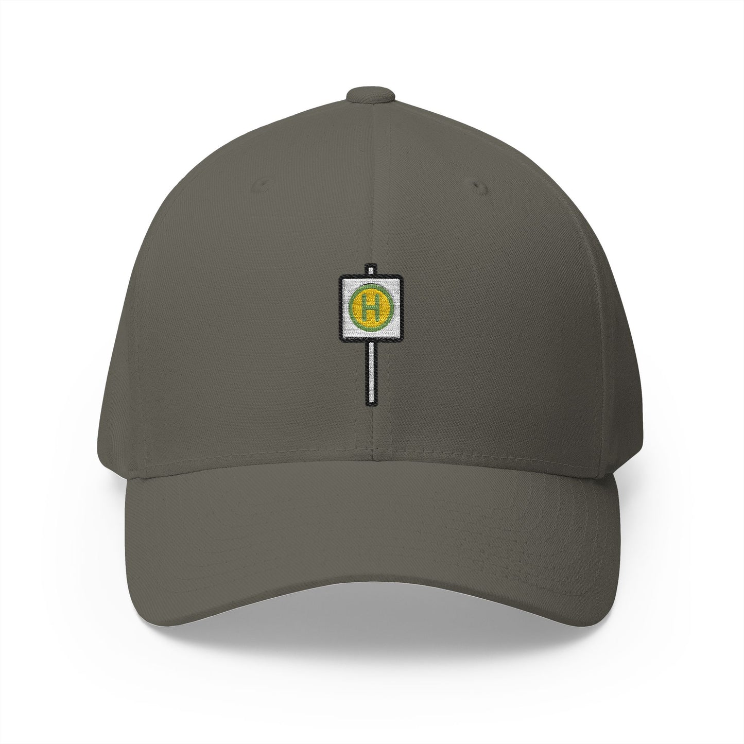 Bus Stop Emoji Olive Cap – Premium by Capmoji