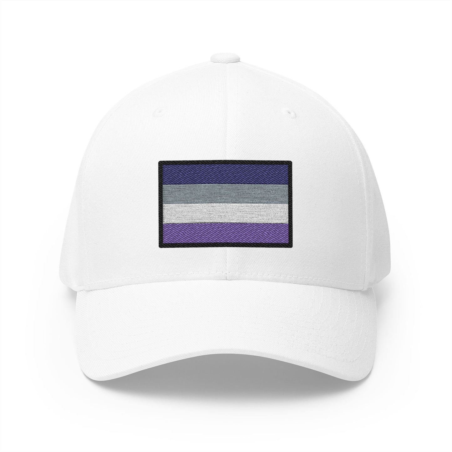 Asexual Emoji White Cap – Premium by Capmoji