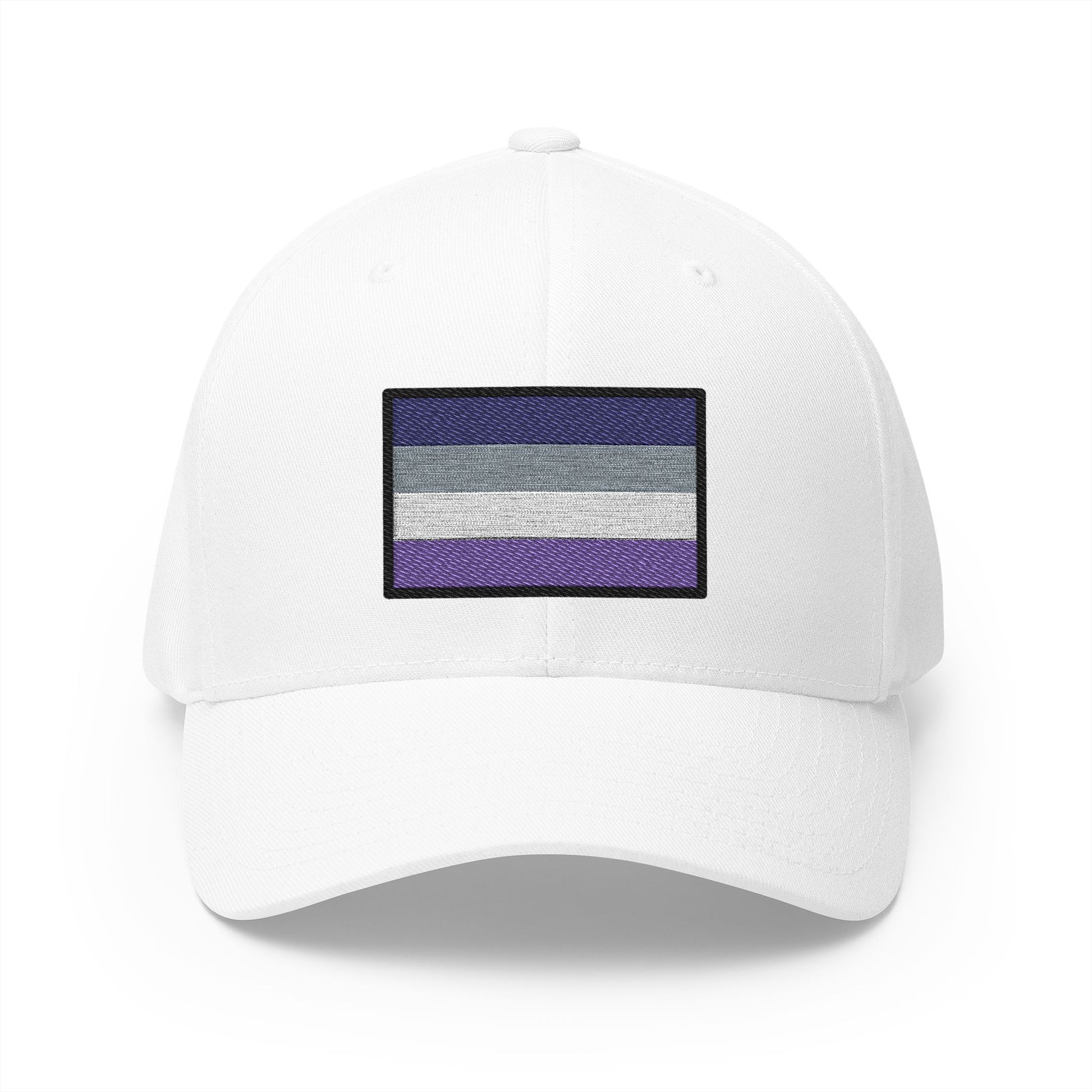 Asexual Emoji White Cap – Premium by Capmoji
