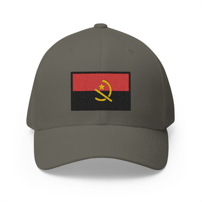 Flag: Angola Emoji Olive Cap – Premium by Capmoji
