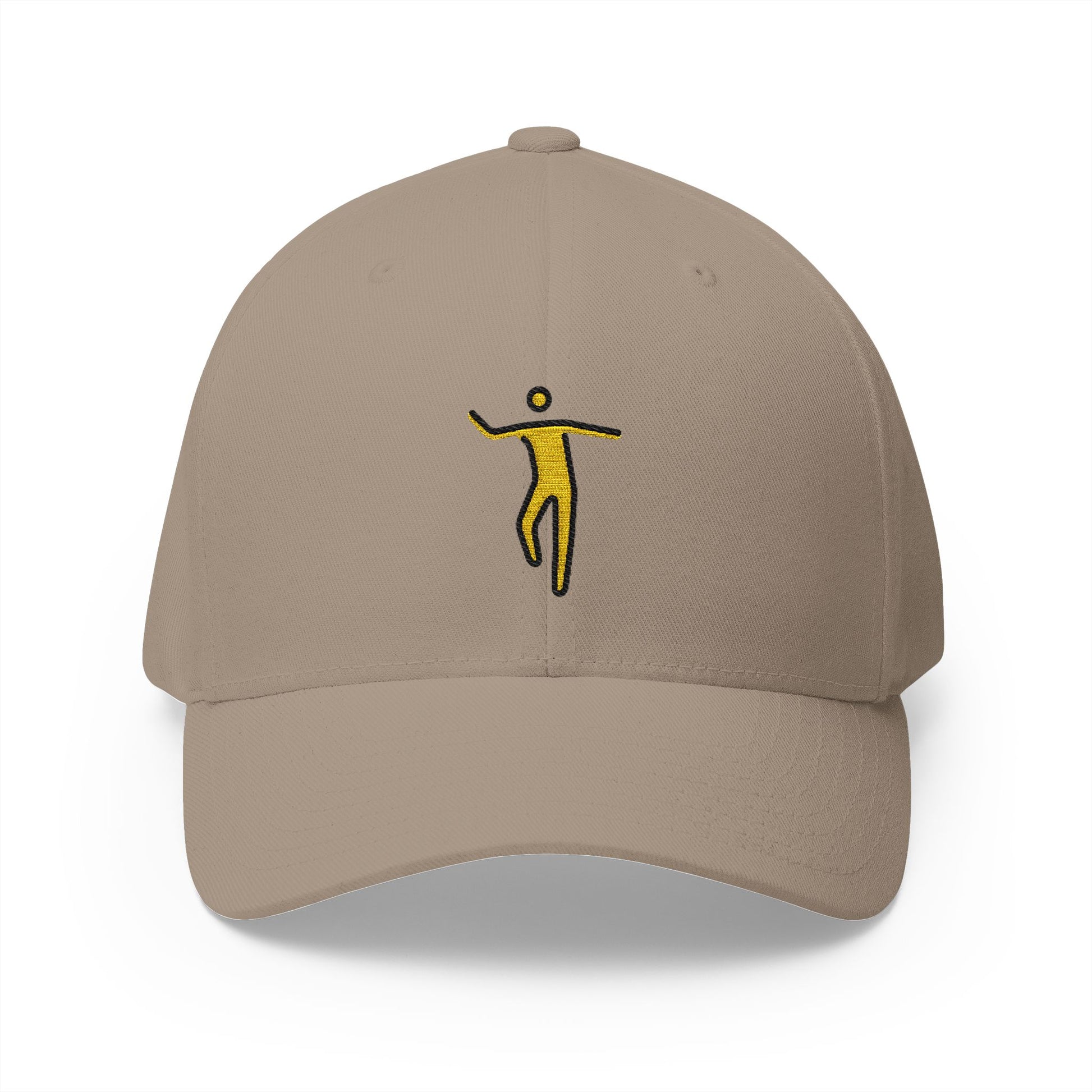 Man Dancing Emoji Khaki Cap – Premium by Capmoji