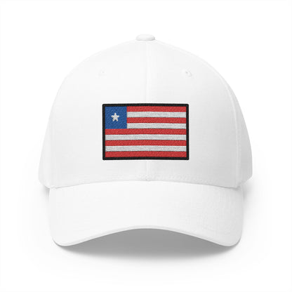 Flag: Liberia Emoji White Cap – Premium by Capmoji