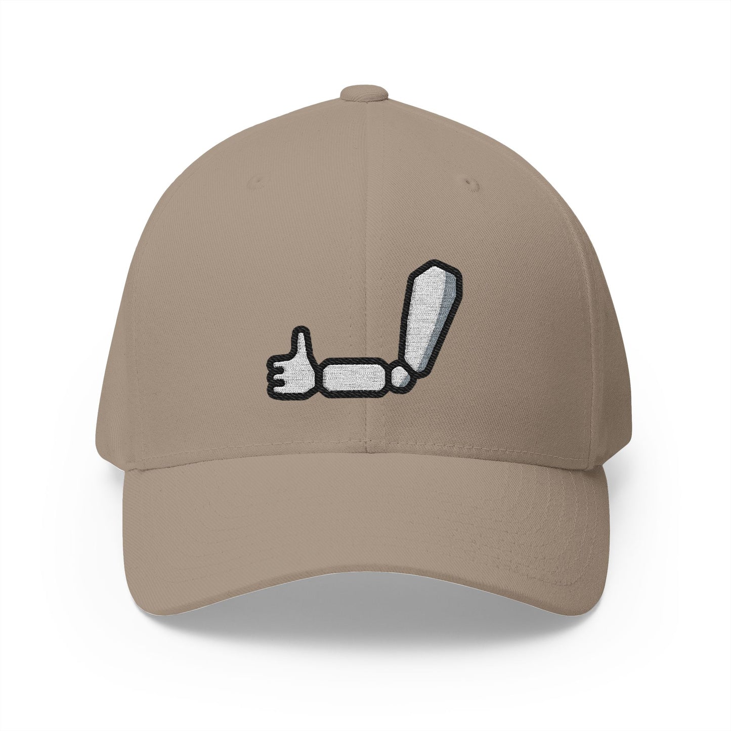 Mechanical Arm Emoji Khaki Cap – Premium by Capmoji
