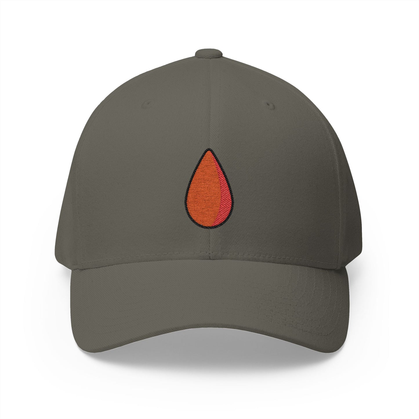 Drop Of Blood Emoji Olive Cap – Premium by Capmoji