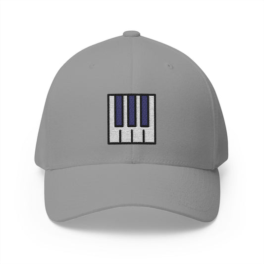 Musical Keyboard Emoji Grey Cap – Premium by Capmoji