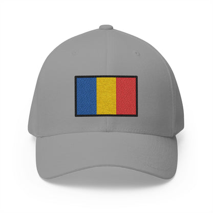 Flag: Romania Emoji Grey Cap – Premium by Capmoji