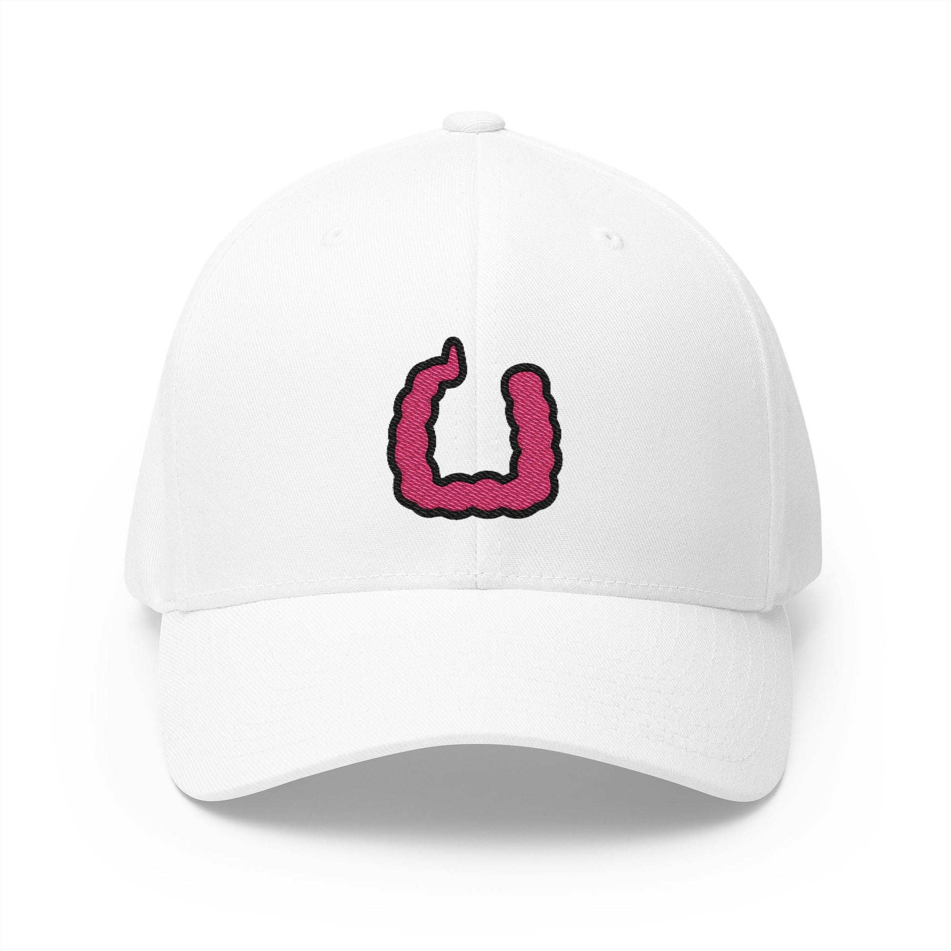 Large Intestine Emoji White Cap – Premium by Capmoji