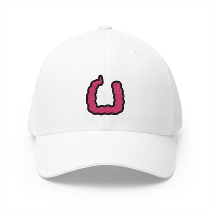 Large Intestine Emoji White Cap – Premium by Capmoji