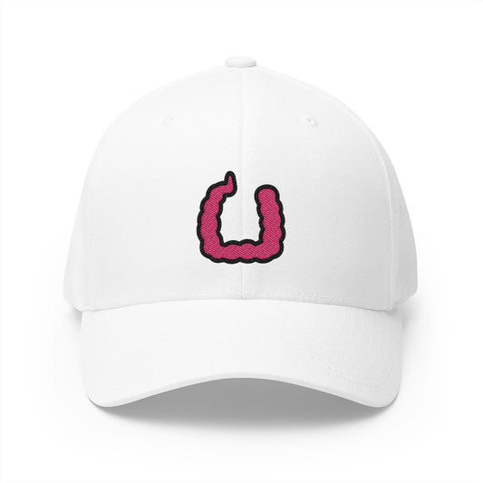 Large Intestine Emoji White Cap – Premium by Capmoji