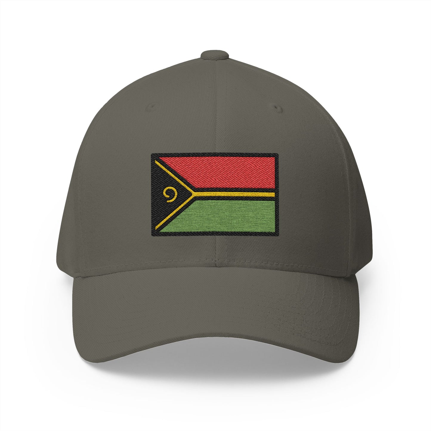 Flag: Vanuatu Emoji Olive Cap – Premium by Capmoji