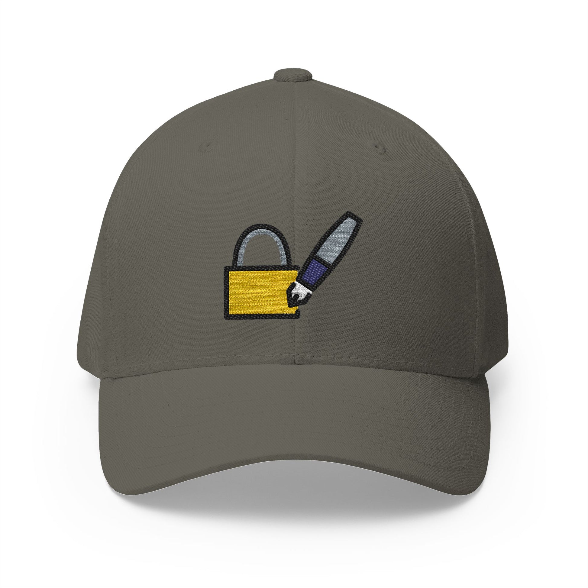Locked With Pen Emoji Olive Cap – Premium by Capmoji
