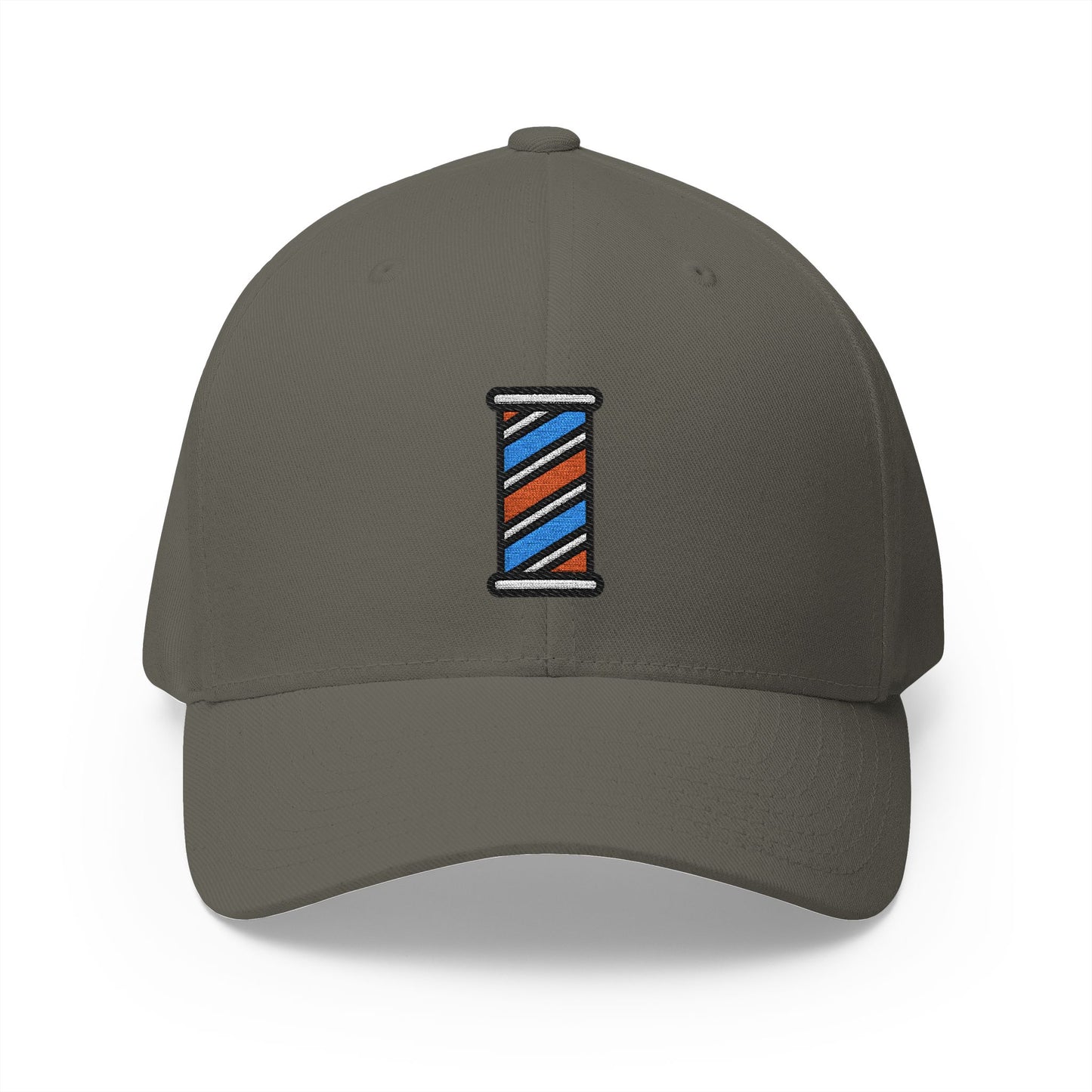 Barber Pole Emoji Olive Cap – Premium by Capmoji