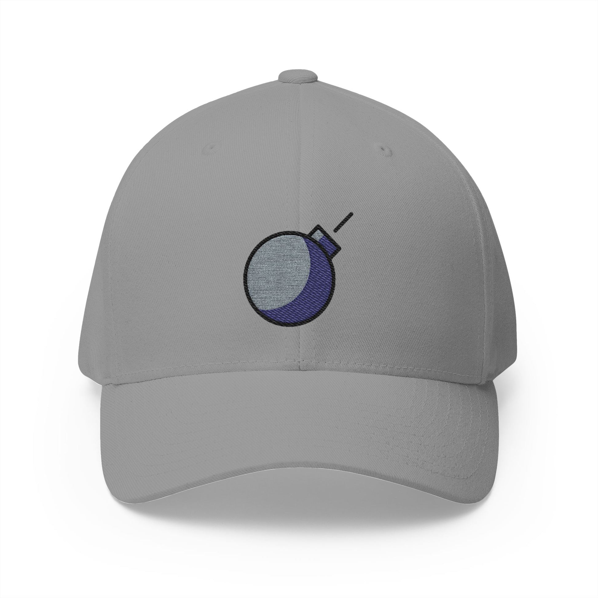 Bomb Emoji Grey Cap – Premium by Capmoji