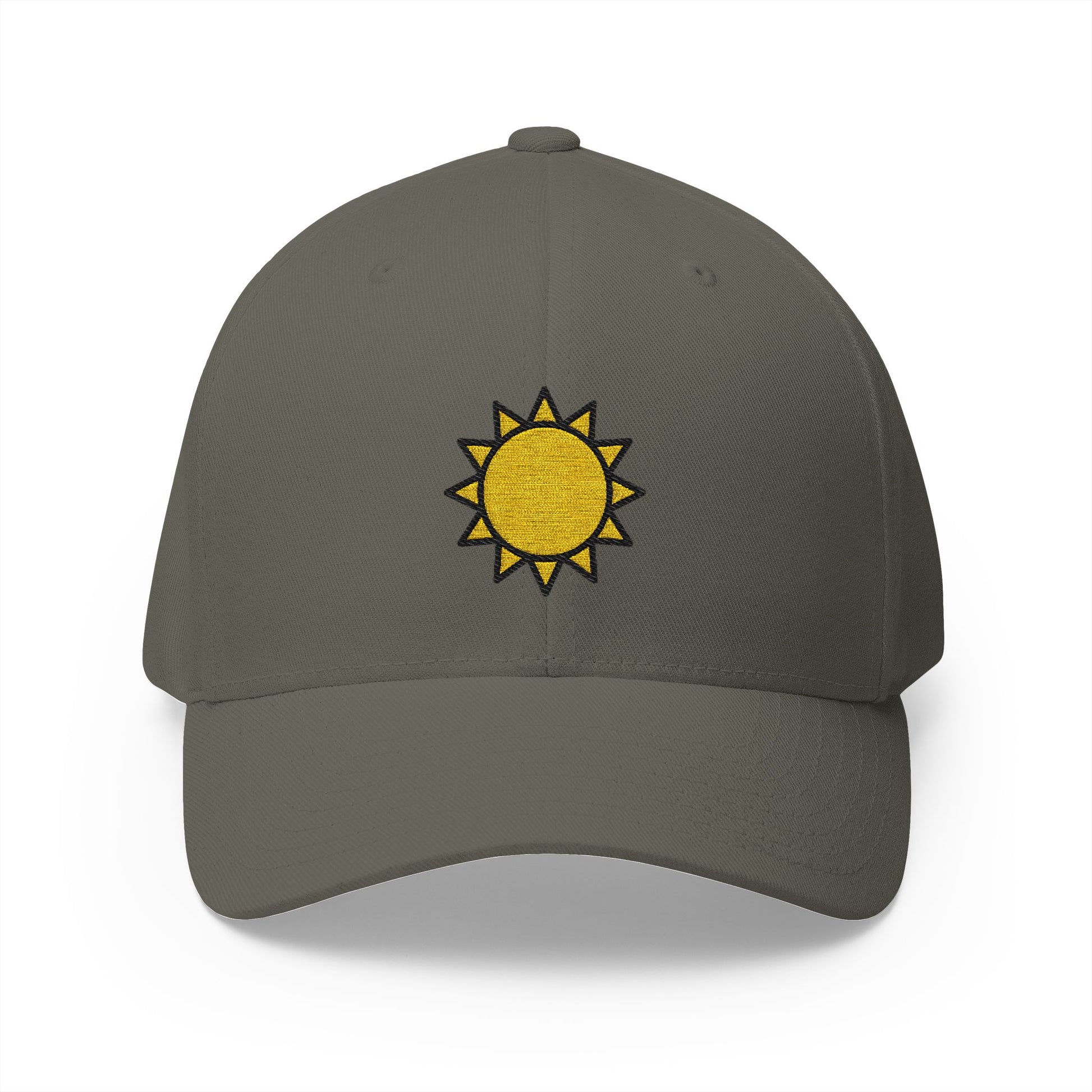 Sun Emoji Olive Cap – Premium by Capmoji