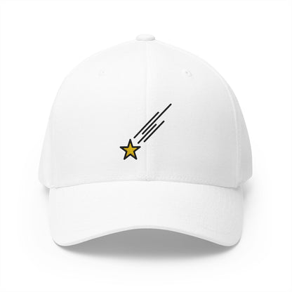 Shooting Star Emoji White Cap – Premium by Capmoji