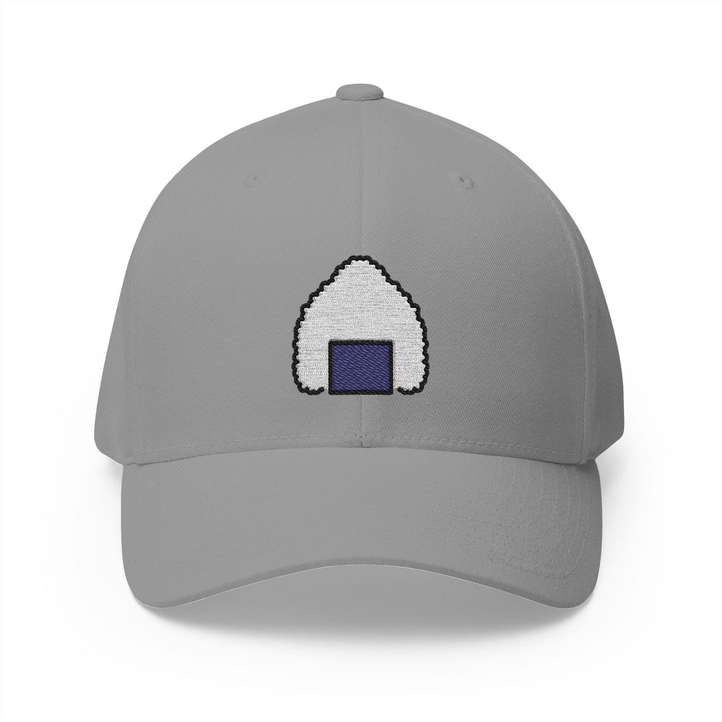 Rice Ball Emoji Grey Cap – Premium by Capmoji